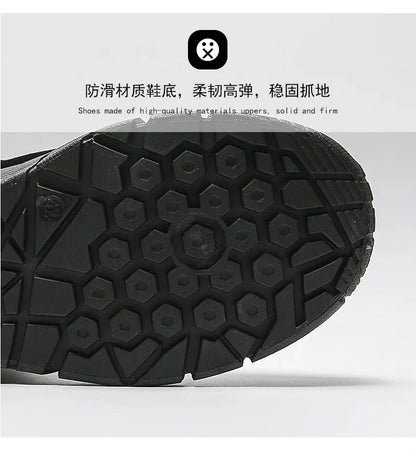 Men Combat Boots Summer Breathable Comfortable Canvas Men Ankle Boots Casual Lightweight Outdoor Jogging Platform Mesh Men Boots