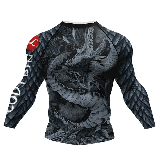 Cody Lundin Custom Chinese Style Jiu Jitsu Bjj Rashguard MMA Fightwear Sublimation Compression Sports T-shirts Boxing Jersey