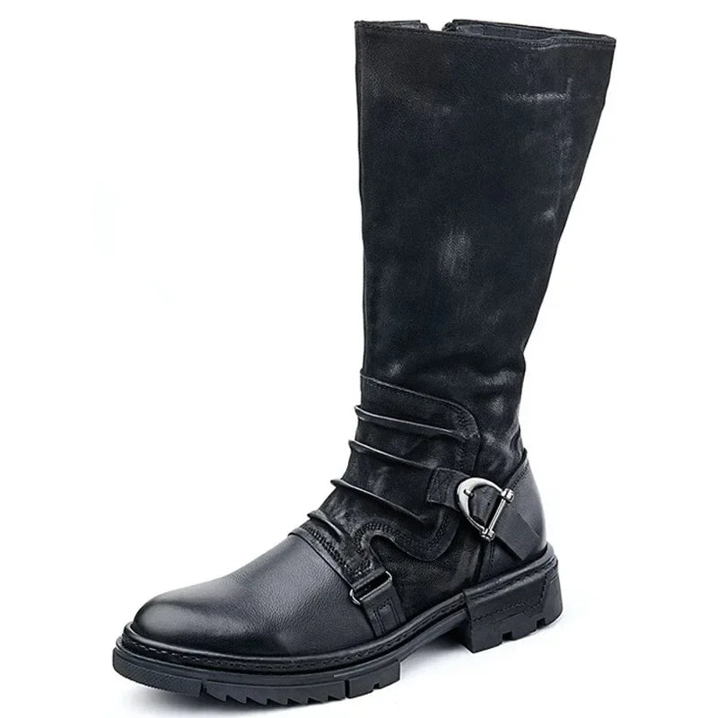 Men's Medieval Retro PU Leather Shoes Middle Ages Ankle Boots Victorian Renaissance Boots Cosplay Shoes