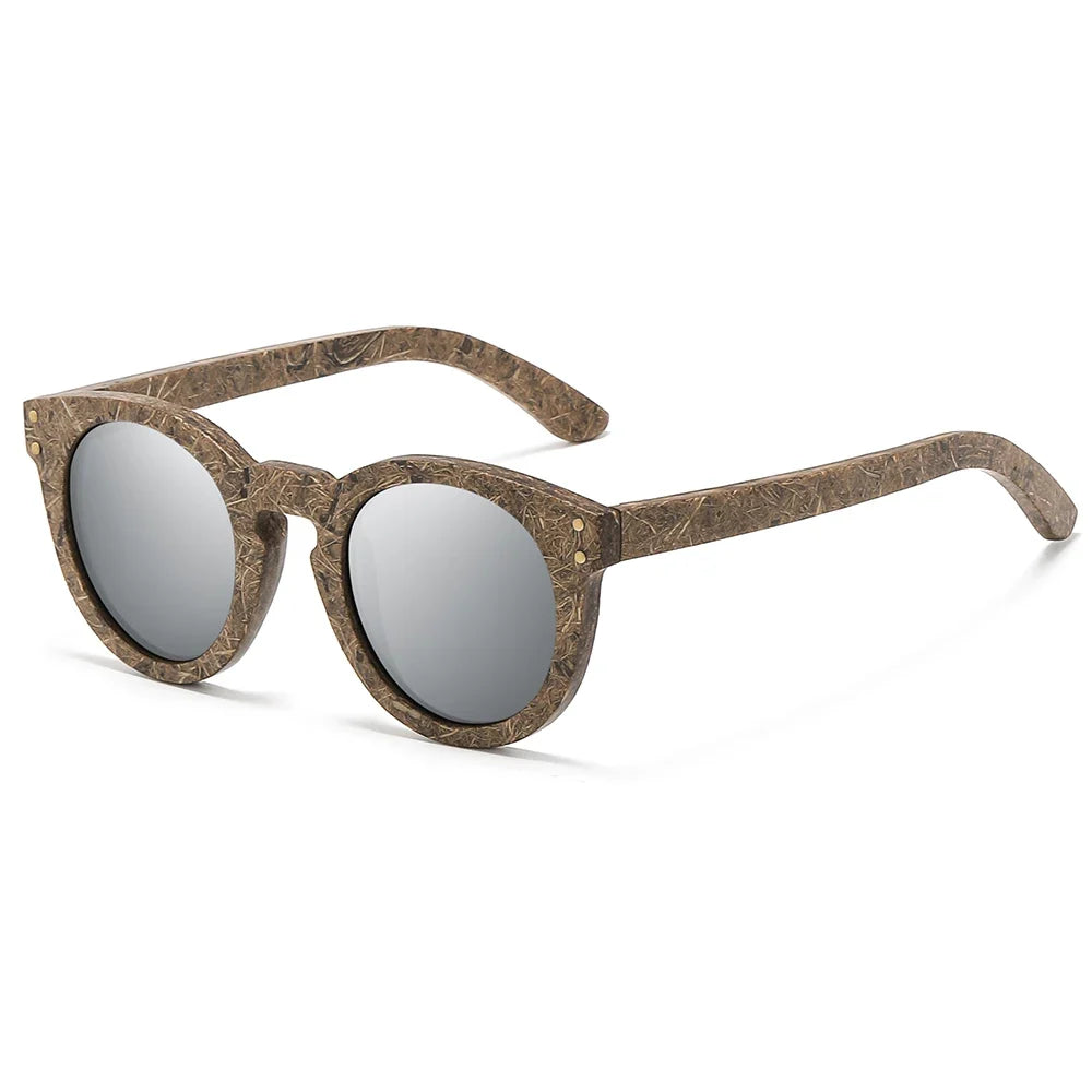 Brand coconut fiber sunglasses Eco-friendly  new wood,made  polarized UV400 protection natural degradation glasses 8242