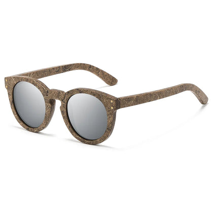 Brand coconut fiber sunglasses Eco-friendly  new wood,made  polarized UV400 protection natural degradation glasses 8242