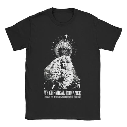 Men Women Mcr Band  Punk Rock T Shirt My Chemical Romance  100% Cotton Clothes Vintage Round Collar Tee Shirt Plus Size T-Shirt