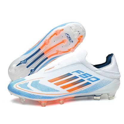 New Men Soccer Shoes Training Boys Breathable Adult Long Spikes Cleats Outdoor Sport Football Boots Non Slip Match Comfortable