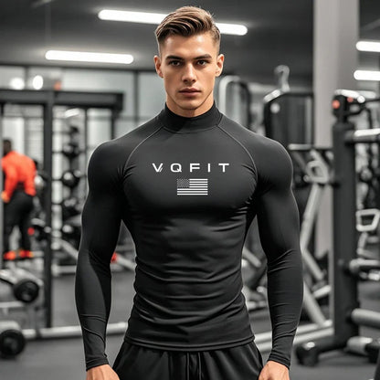 Mens Running T-shirts Autumn Fitness Long Sleeve Sport Shirt Jogging Gym Clothing Sportswear Quick Dry Compression T Shirts