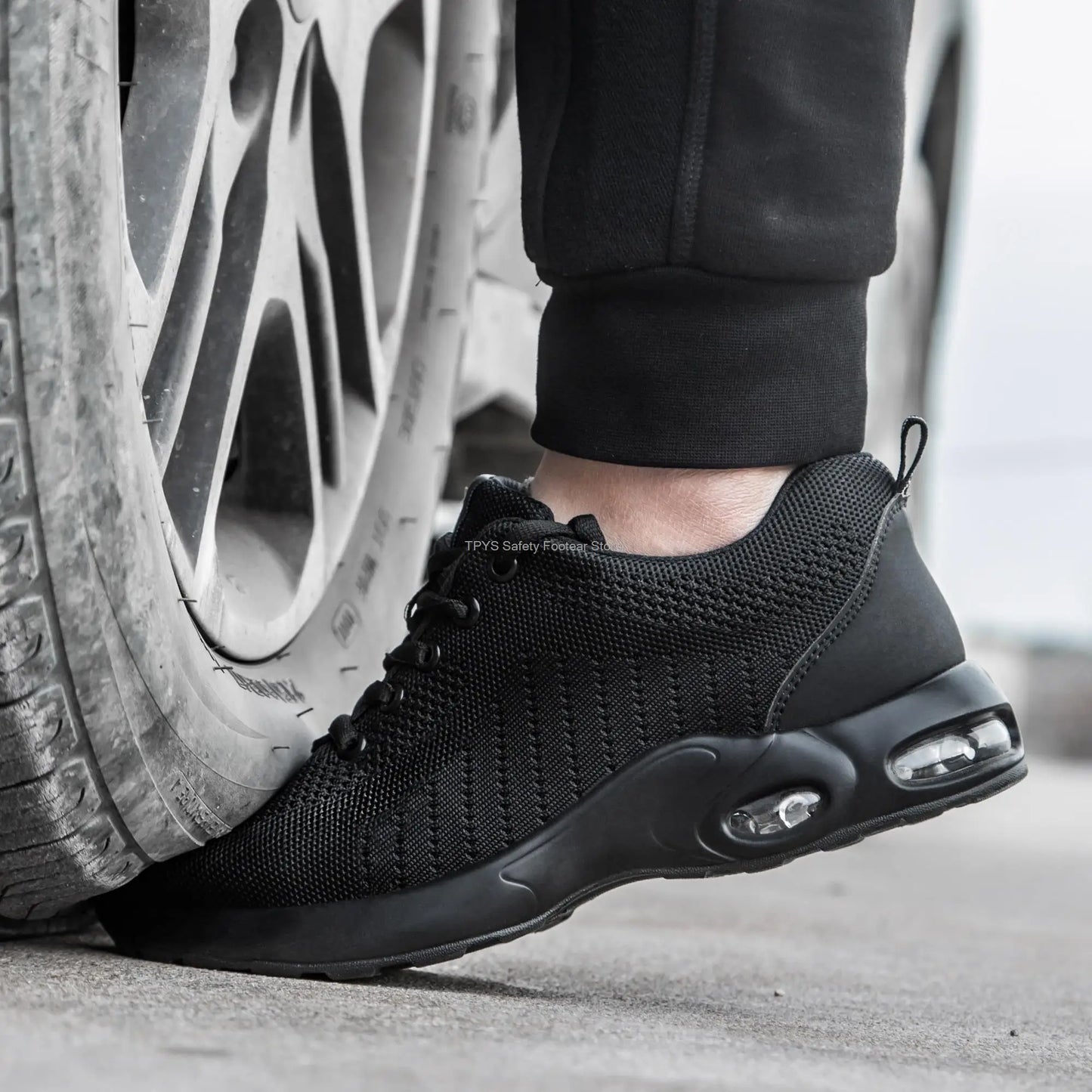 Air Cushion Work Safety Shoes For Men Women Breathable Work Sneakers Steel Toe Work Shoes Anti-puncture Safety Protective Shoes