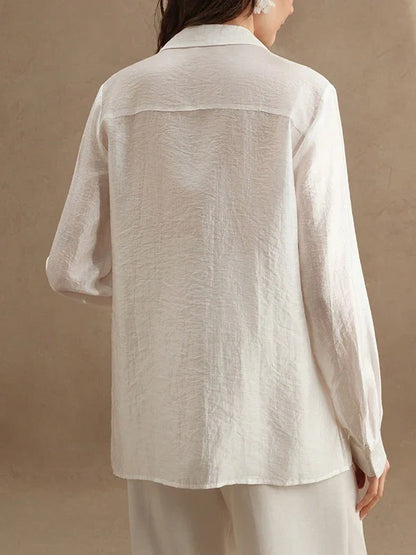 2025 New Long Sleeves Shirts for Women Summer Autumn 3D Flower Chic Blouse Tops for Women Office Business Casual Work