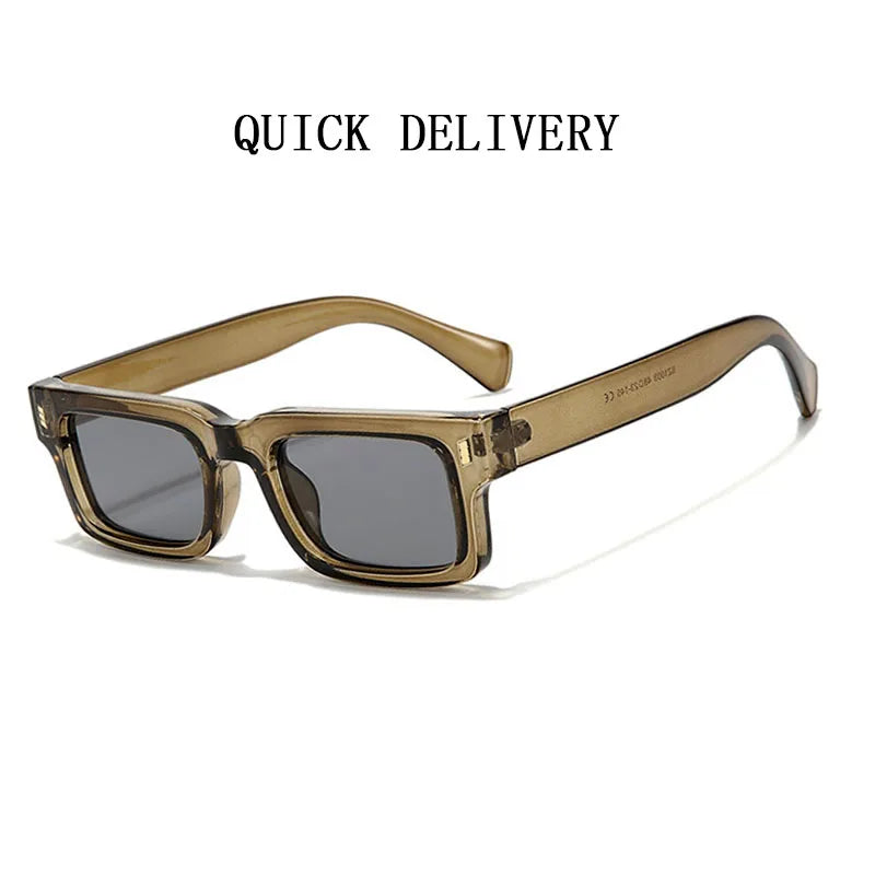 New Square Sunglasses For Men 2024 Small Frame Vintage Sunglasses Women Trendy Retro Fashion Glasses Gafas De Sol Hombre Lunette