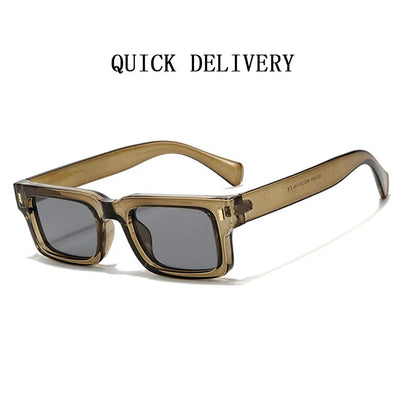 New Square Sunglasses For Men 2024 Small Frame Vintage Sunglasses Women Trendy Retro Fashion Glasses Gafas De Sol Hombre Lunette