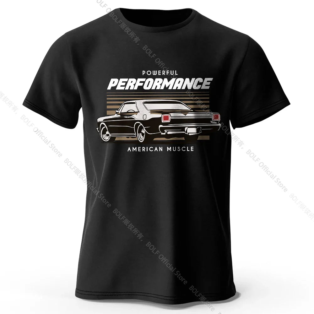 Custom Car Club Patch Printed Unisex Men Women T-Shirt Tees Tops 100% Cotton Embossed Logo Graphic Gearhead Outfit