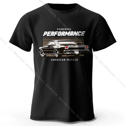 Custom Car Club Patch Printed Unisex Men Women T-Shirt Tees Tops 100% Cotton Embossed Logo Graphic Gearhead Outfit