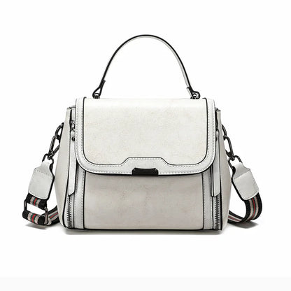 Cowhide Women's Tote Bag 2024 New Luxury Genuine Leather Shoulder Crossbody Bags High Quality Vintage Female Handbag 6241