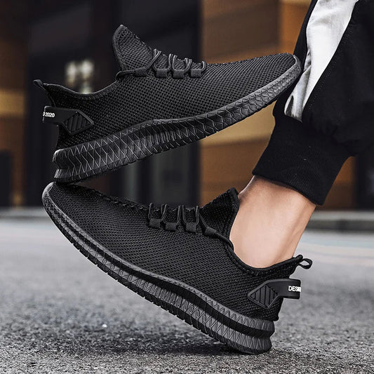 Summer Mesh Men Shoes Breathable Mens Sneakers Trendy Lightweight Walking Big Size Man Tenis Shoes