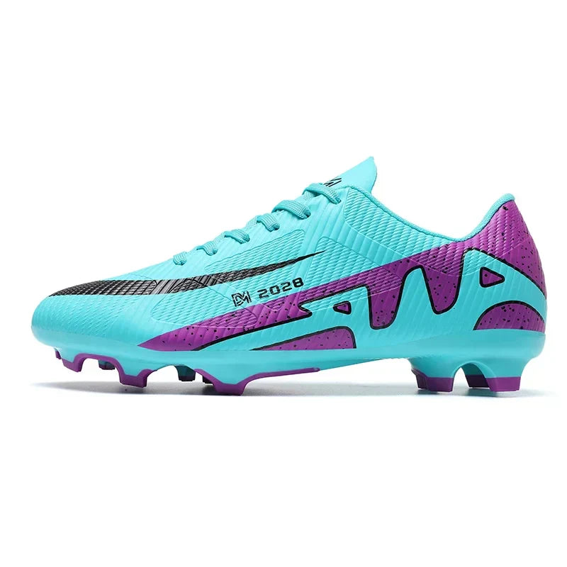 High Quality New Mens Soccer Shoes Society Ultralight Turf Soccer Cleats Kids Sneakers Training Football Boots Chuteira Campo