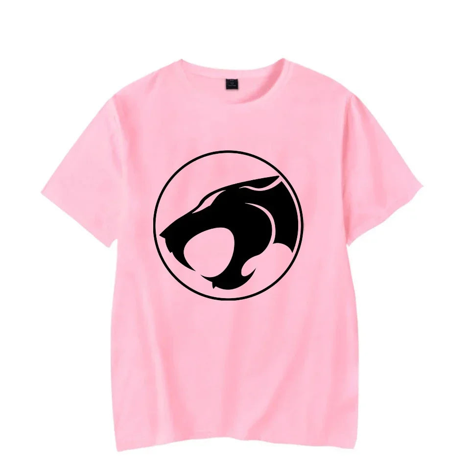 Luminous T-shirt Mens Fashion Casual Short Sleeve Round Neck Tops Mens Clothing Hipster Glowing ThunderCat T-shirt
