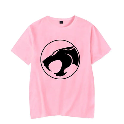 Luminous T-shirt Mens Fashion Casual Short Sleeve Round Neck Tops Mens Clothing Hipster Glowing ThunderCat T-shirt