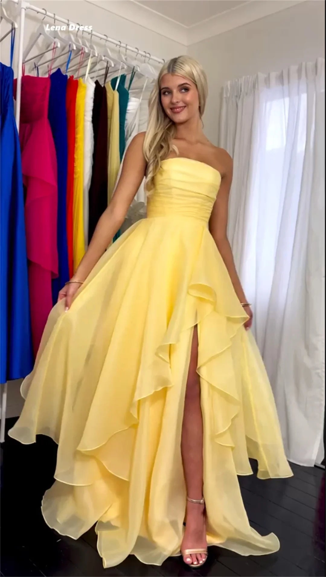 A-line Luxurious Women's Evening Dresses Luxury 2025 Customized Bespoke Occasion Dresses for Special Occasions Side Split
