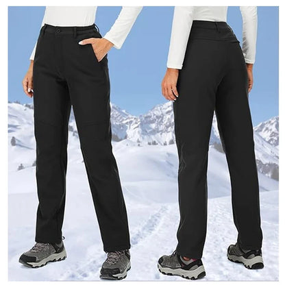Windproof Thermal Pants for Women, Soft Trousers for Hiking, Camping, Outdoor Sports, Mountain Climbing, Travel, Winter