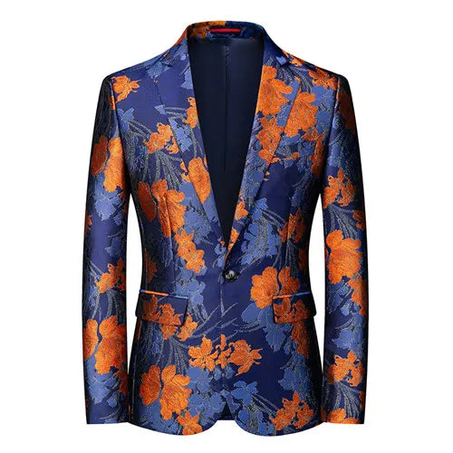 2026 New Men's Pink Embroidered Suit Jacket, Wedding Party Dress Coat, Fashionable Slim Male Blazers, Asian Size M-5XL 6XL