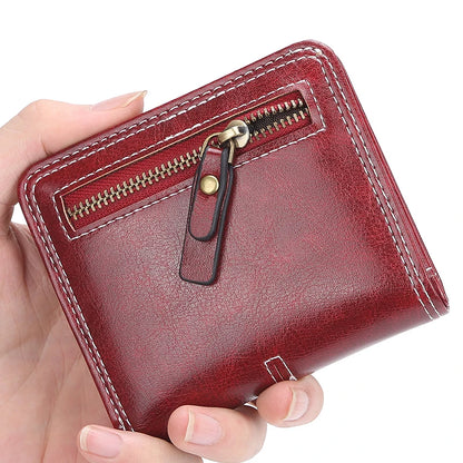 Nouveau Mini Portefeuille Femme Mince Mode Féminine Petits Portefeuilles Fermeture Éclair Cuir PU Qualité Porte-Monnaie Femme Porte-Cartes