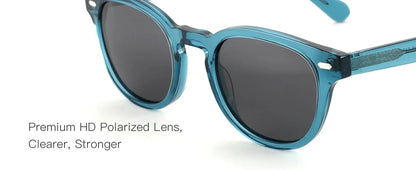 Classical High-quality Acetate Polarized Sunglasses Unisex UV400 Protection Shade Retro Round Sun Glasses ZS6211