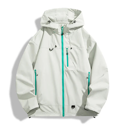 Unisex Waterproof Windbreaker Outdoor Sport Windproof Single-Layer Jacket Men Women Hiking Climbing Trekking Rain Coat