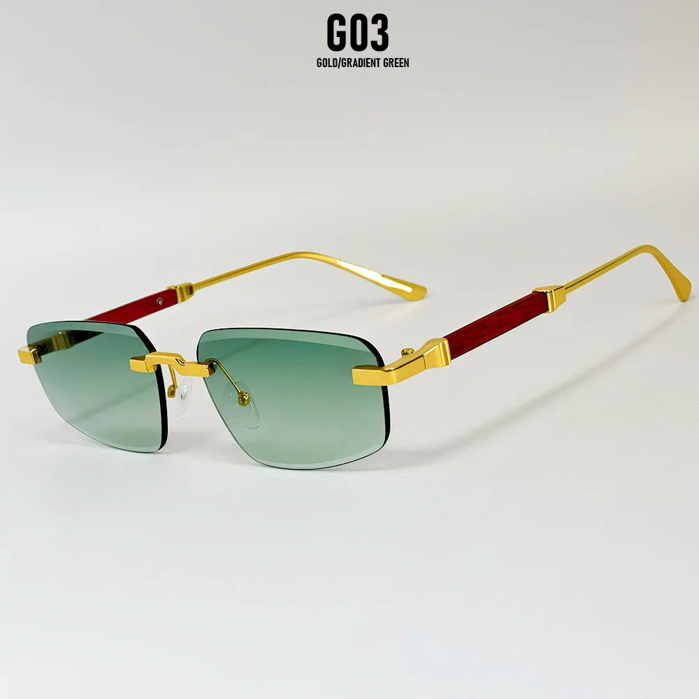 Rimless Sunglasses Women 2026 UV400 Protection Fashion Glasses Vintage Sunscreen Shades Lentes De Sol Mujer Lunette Soleil Femme