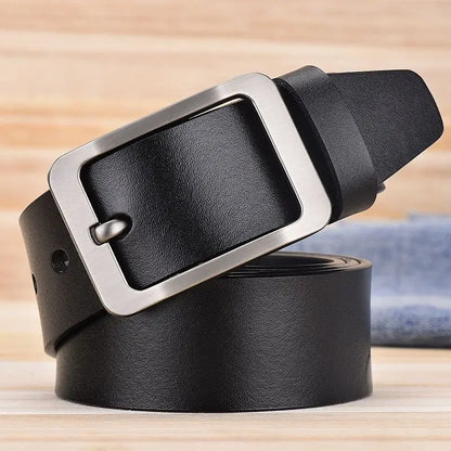 Japanese Style Buckle Simple Men's Belt New Large Size 100-130cm Vintage Needle Buckle High Quality