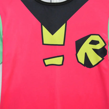 Halloween Costumes for Kids Teen Titans Go Robin Cosplay Boys Girls Bodysuit and cloak Cartoon Disfraces Carnival Party Clothing
