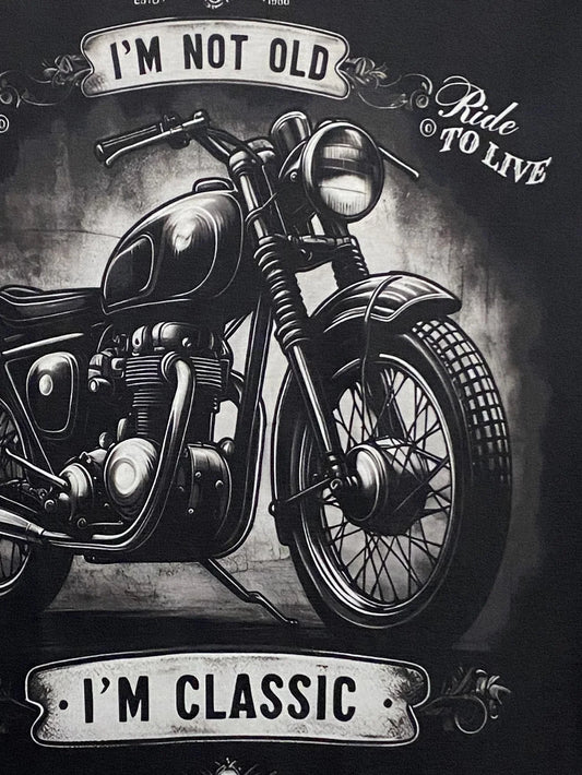 Motorcycle T-shirt Men 3D Print Short Sleeve Vintage Classics TShirt For Mens Street Ride Biker Shirts Tops Oversized Tee Shirt