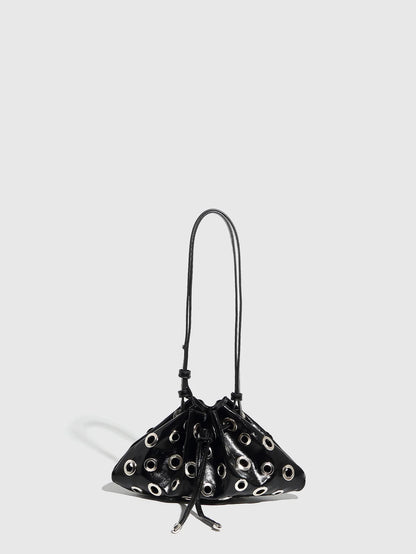Hollow Rivet Designer Shoulder Bag Designer Luxury Bags Women 2025 Drawstring Bucket Bags High Quality Handbags Mini Purses Chic