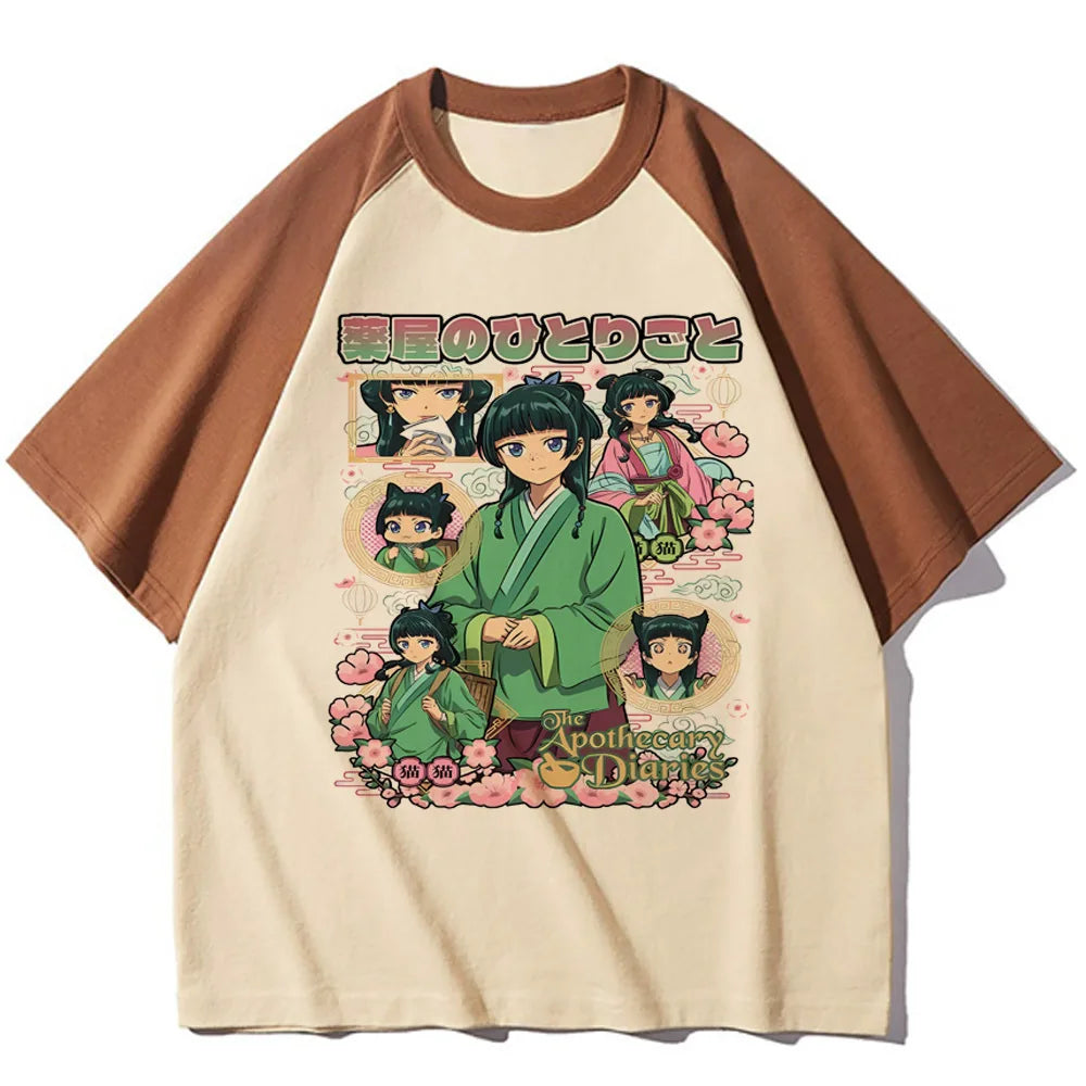 Maomao the Apothecary Diaries tshirt girl Comfortable graphic Y2k University Retro tshirt Trendy Graphic harajuku Digital Pastel