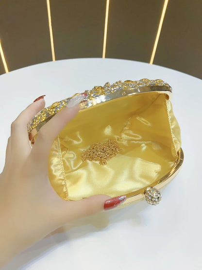 Luxurious Diamond-Encrusted Rhinestone Crossbody Small Handbag Versatile Elegant Women's Fashion Accessory