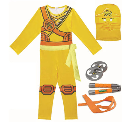 NINJA cosplay Boys Advanced Latest Role Playing Costume Jumpsuit Set Halloween Christmas Party Ninja Superhero Set Cosplay
