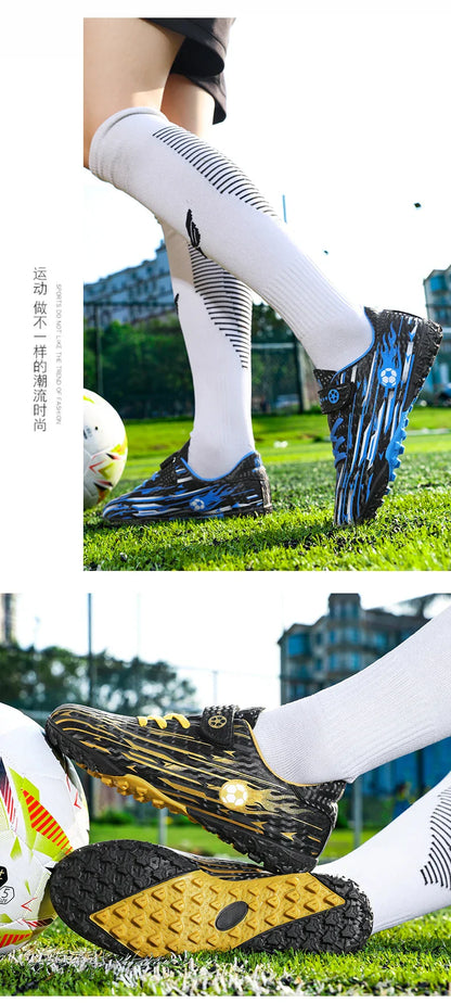 New Kids Professional Soccer Shoes TF Indoor Men Football Field Boots Original Football Shoes Society Cleats Grass Training Fast