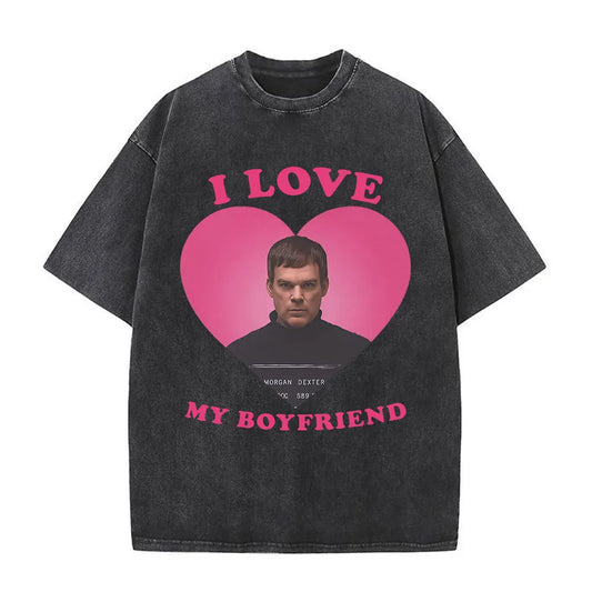 Dexter Morgan Harry's Code Vintage Washed T-shirts Men's Women Clothing Casual Oversized T Shirts Fashion Gothic Cotton T-shirt