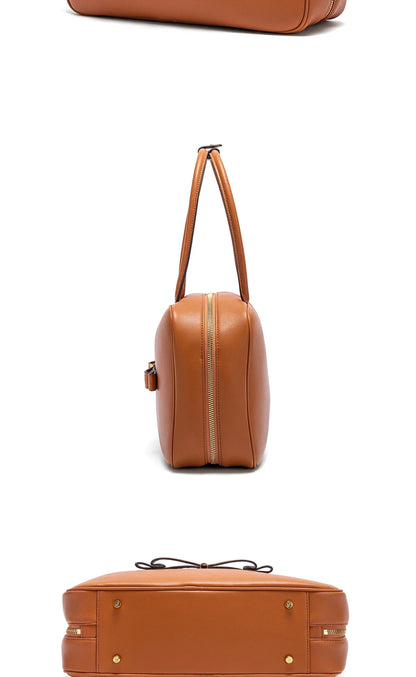 Women's Tote Bag New Simple Brown Stick Bag for Women's Commuting