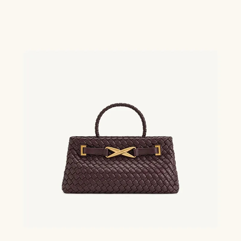 high-end light luxury style hand-woven handbag,fashionable and versatile,popular clutch for evening event and women's bag