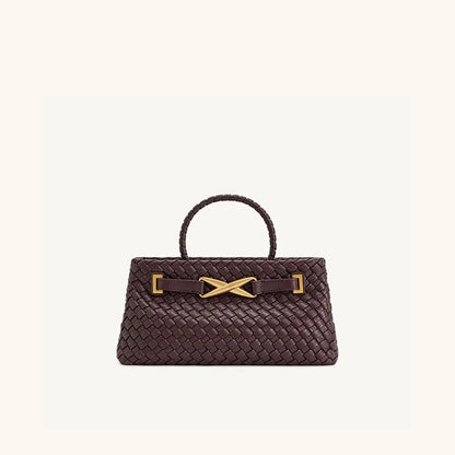 high-end light luxury style hand-woven handbag,fashionable and versatile,popular clutch for evening event and women's bag