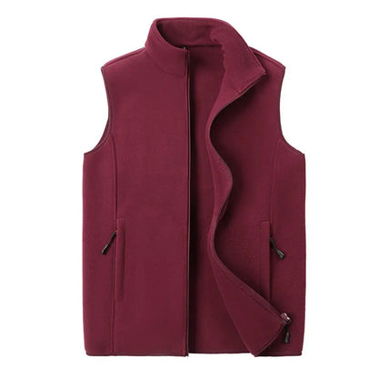 Autumn Fashion Plus Size Male Warm Waistcoat Fleece Vest Men's Lamb Cashmere Warm Sleeveless Coat Men Brand Clothing Winter Vest