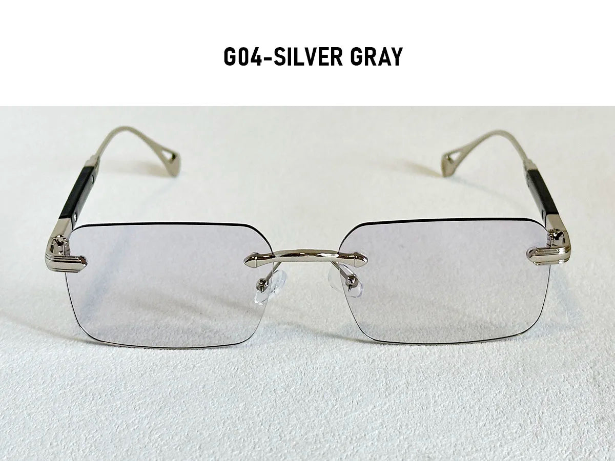 Rimless Sunglasses Women Trendy 2026 Metal Square Sunglass Men Luxury Fashion Glasses Vintage Dropshipping Lunette Soleil Femme