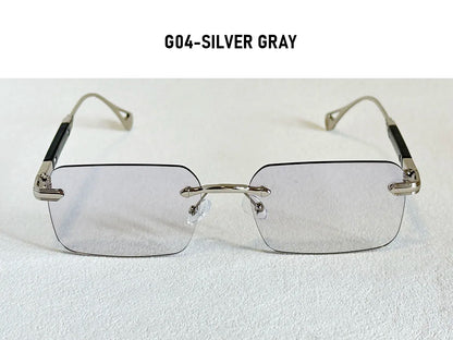 Rimless Sunglasses Women Trendy 2026 Metal Square Sunglass Men Luxury Fashion Glasses Vintage Dropshipping Lunette Soleil Femme