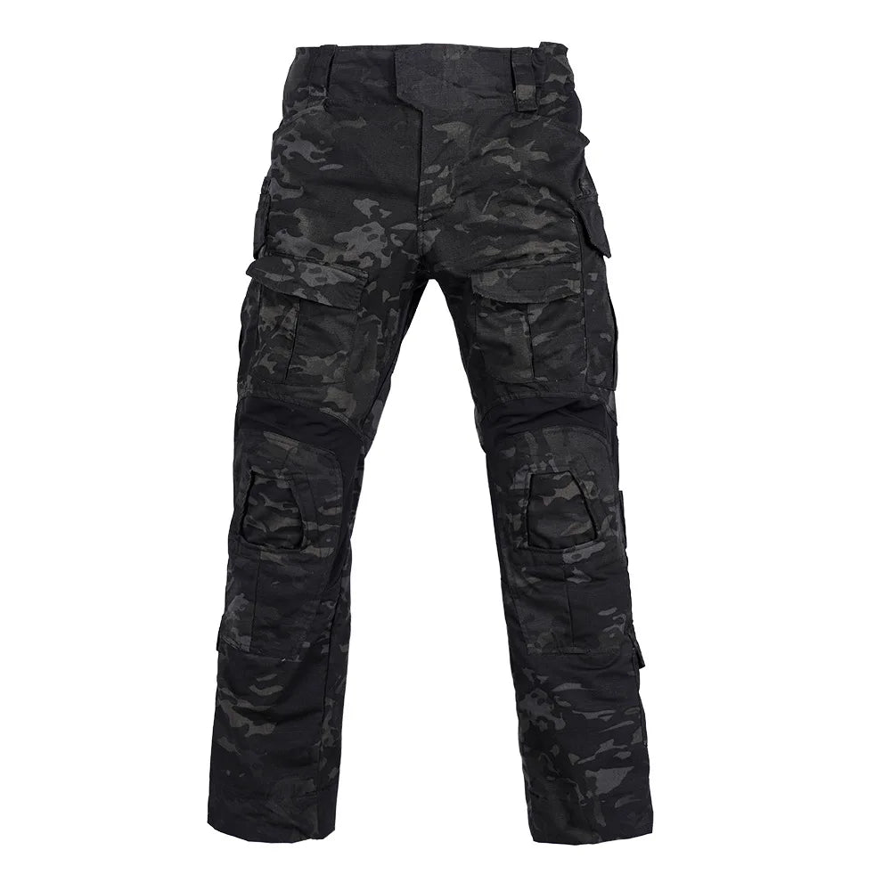 Men Combat Pants With Knee Pads Tactical Cargo Sport Trousers Camouflage Multicam Trekking Hunting Clothes( Not knee pads)