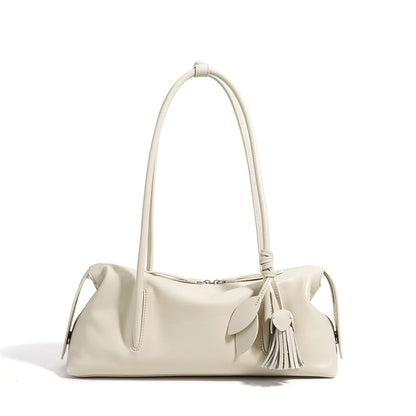 2026New Women's Casual Top Grain Leather Shoulder Bag Large Capacity Soft Pillow Handbag Underarm Tote for Daily Commute