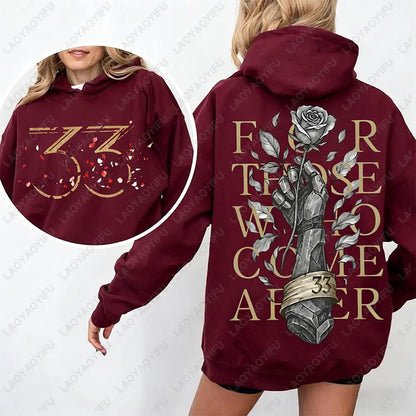 Expedition 33 for Those Who Come After Quote Gamer Hoodie Gustave Clair Obscur Fan Women Sweatshirt Game Tribute Apparel Hoodie