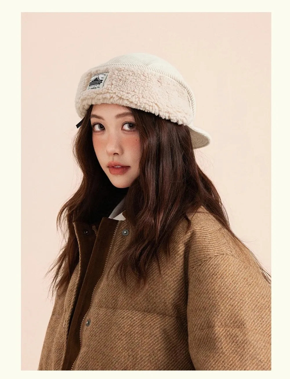 Versatile Retro Bomber Hats Fleece-Lined Warm Corduroy Caps Windproof Earflap Lei Feng Caps Autumn Winter Men Women Wear