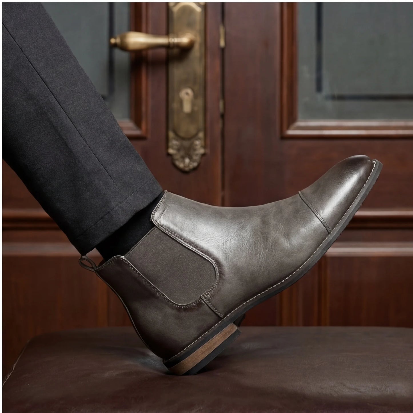 Boots Men Comfortable Fashion 2025 Brand Boots Leather