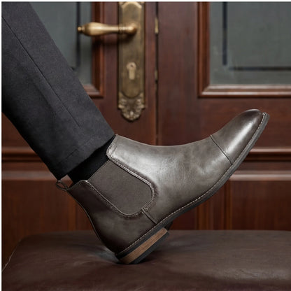 Boots Men Comfortable Fashion 2025 Brand Boots Leather