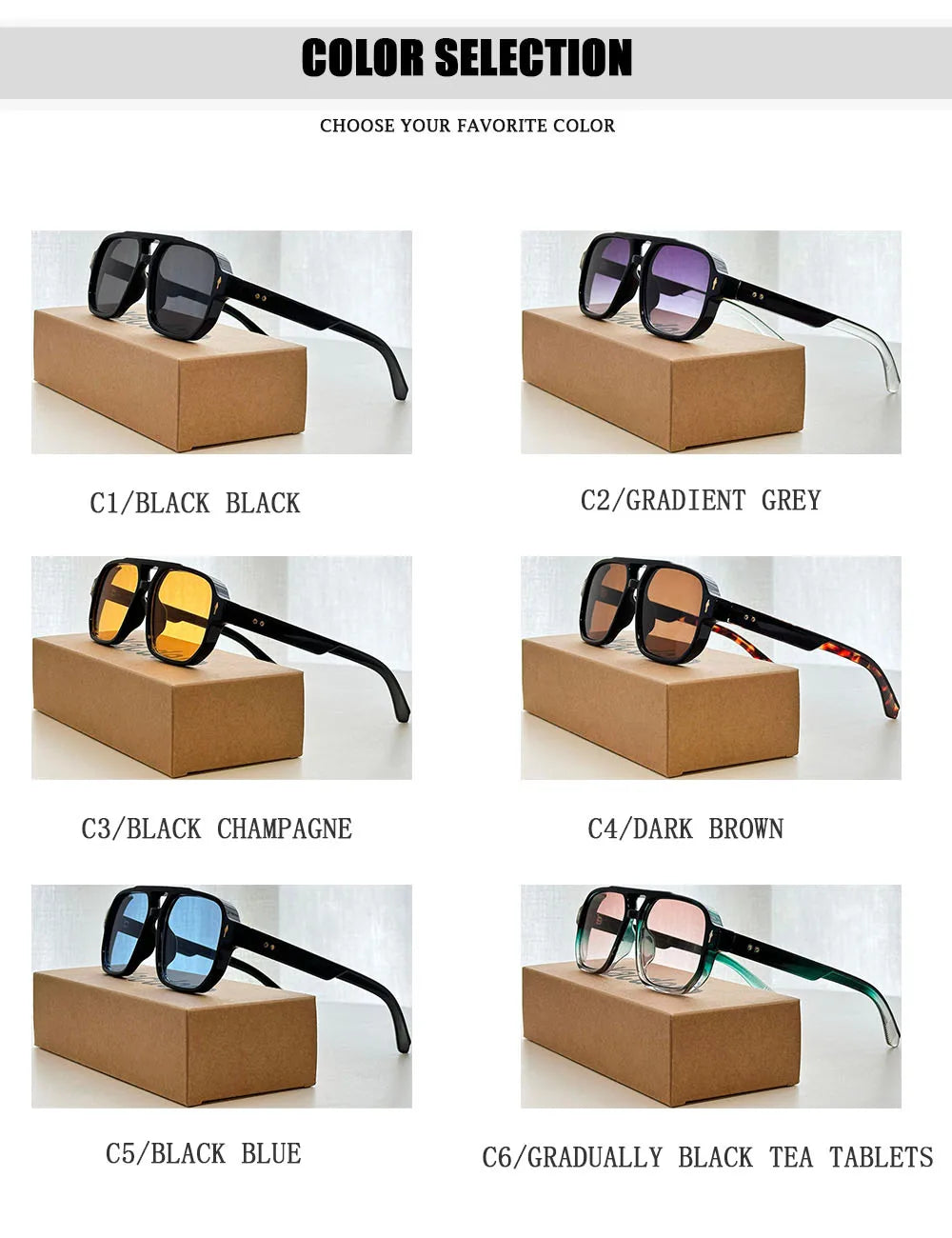 Square Sunglass Men Vintage Fashion Glasses Retro Sunglasses Women Trendy Gafas De Sol Hombre Lunette Soleil Femme Dropshipping