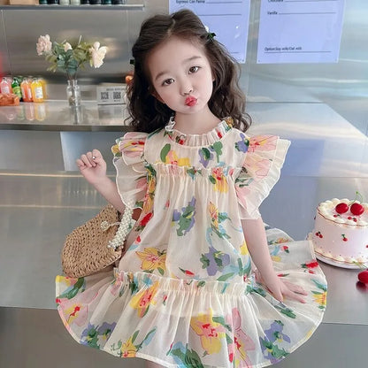 Summer Princess Dress Girl Clothes 7 To 8 Years Elementary School Student Woman Kid 14 Year Old Girls Dresses 10 12 Beach Child