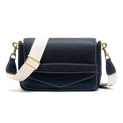shoulder Bags Grey Simple High Quality  Texture Flip Cover Bags Soft Square Bag Woman Commuter